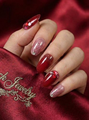 ブラックジュエリー1月限定キャンペーンネイル｜武蔵小山のネイルサロン