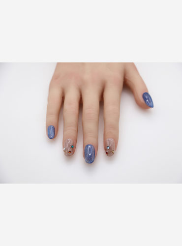 ブラックジュエリー11月限定キャンペーンネイル|武蔵小山のネイルサロン