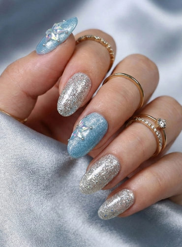 ブラックジュエリー12月限定キャンペーンネイル|武蔵小山のネイルサロン